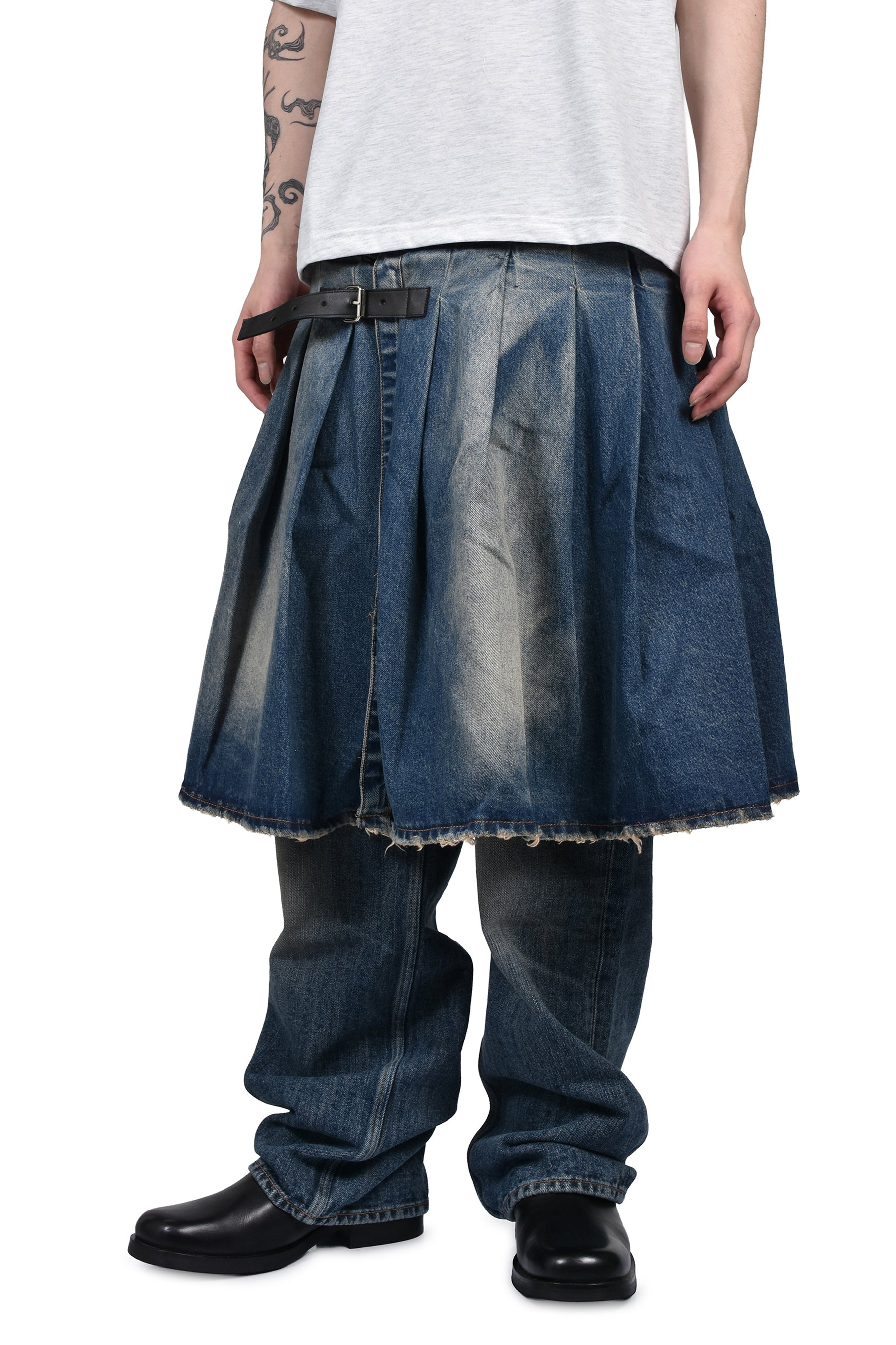 A4 DENIM KILT / DENIM