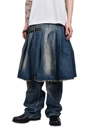 A4 DENIM KILT / DENIM