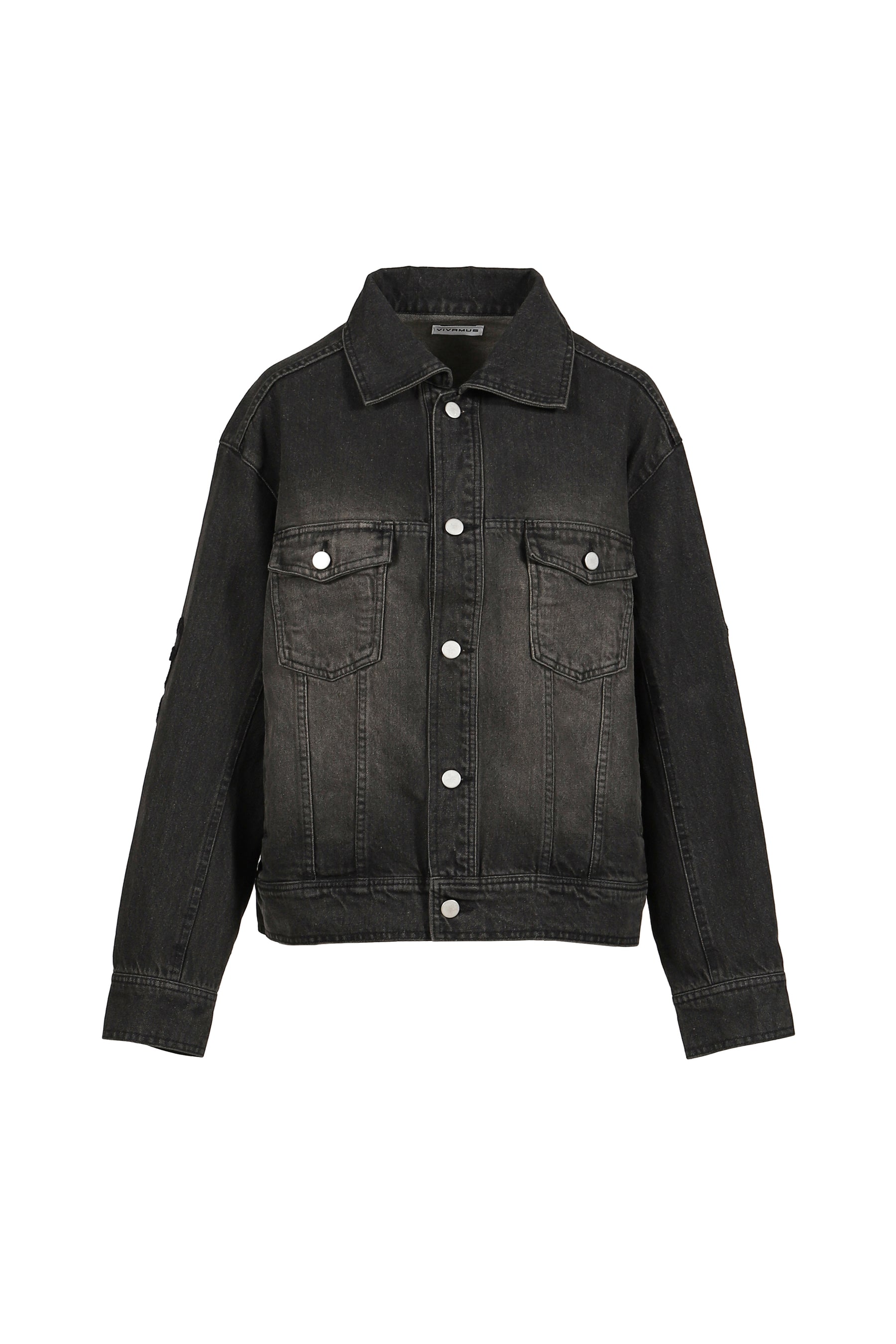 DENIM LACE JACKET / BLACK