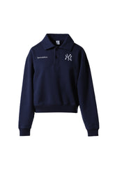 YANKEES SERIF POLO / NAVY WHITE