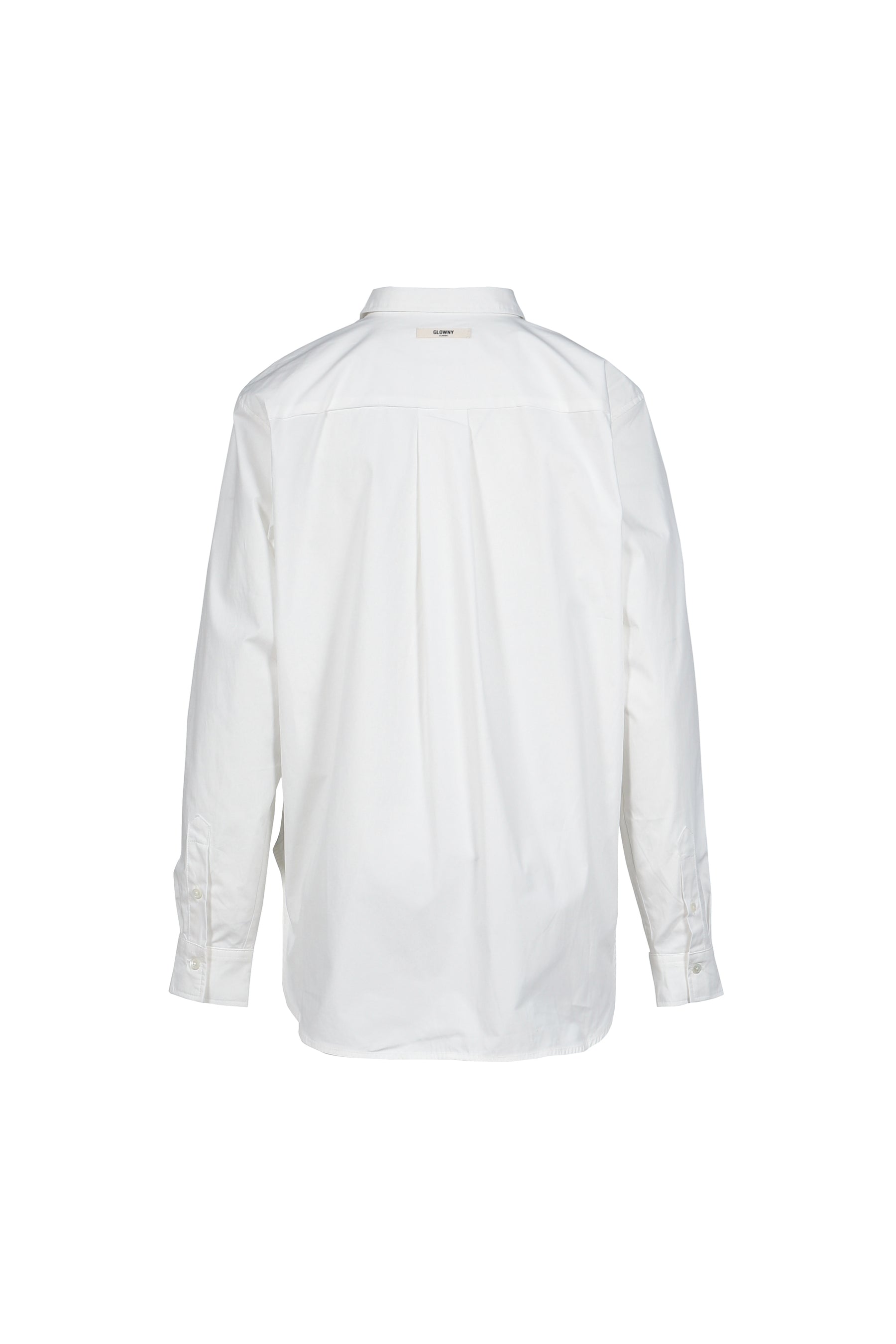 G CLASSIC EMBROIDERED BUTTON-UP SHIRT / WHT