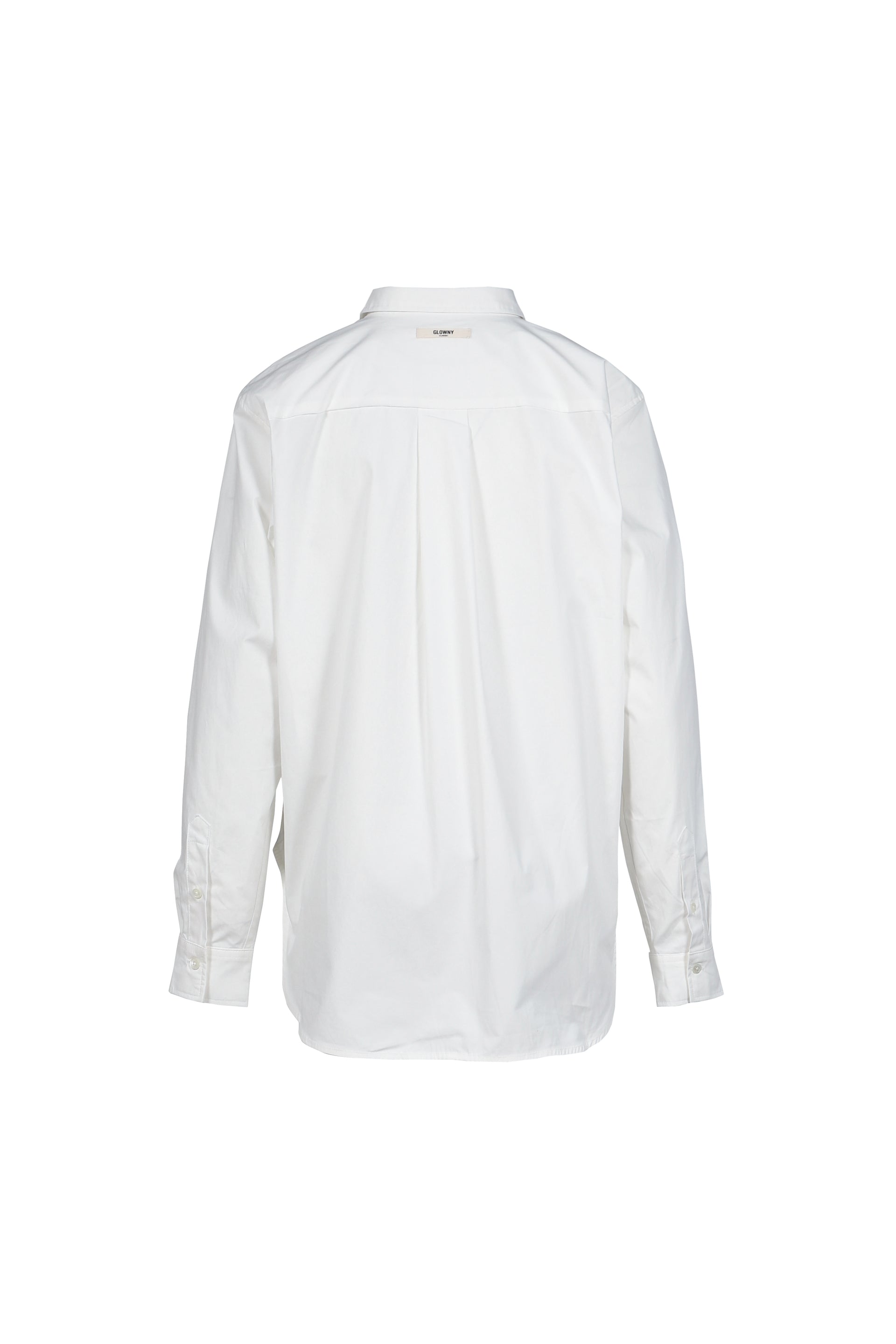 G CLASSIC EMBROIDERED BUTTON-UP SHIRT / WHT