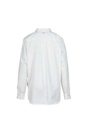 G CLASSIC EMBROIDERED BUTTON-UP SHIRT / WHT