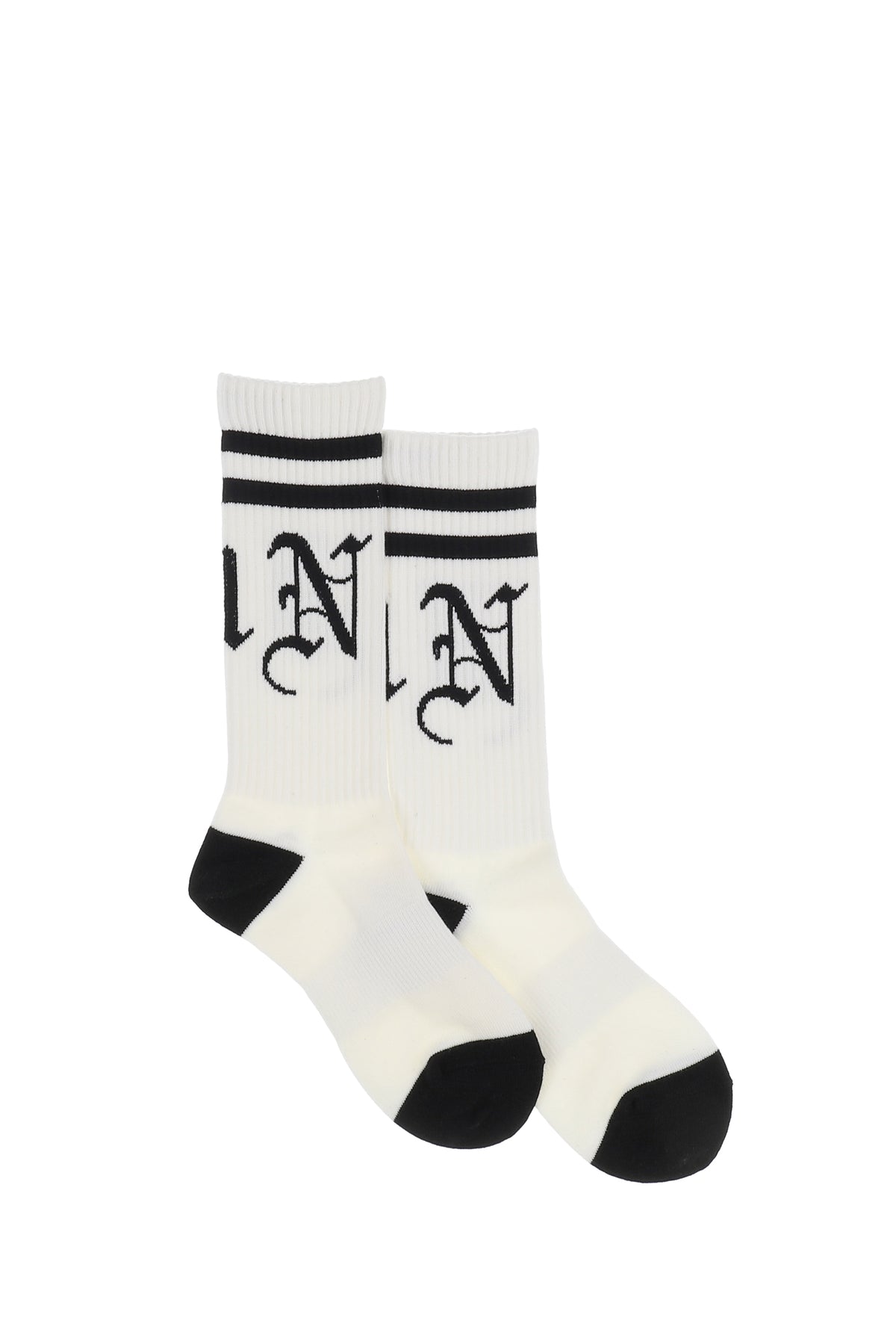 JN LOGO SOCKS / WHT