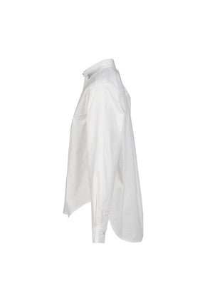 G CLASSIC EMBROIDERED BUTTON-UP SHIRT / WHT