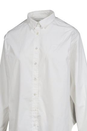 G CLASSIC EMBROIDERED BUTTON-UP SHIRT / WHT