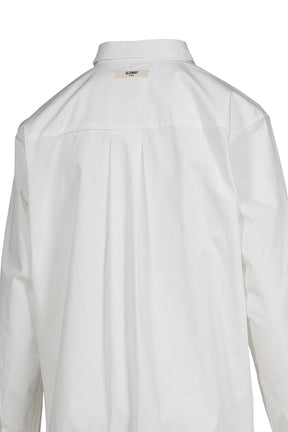 G CLASSIC EMBROIDERED BUTTON-UP SHIRT / WHT