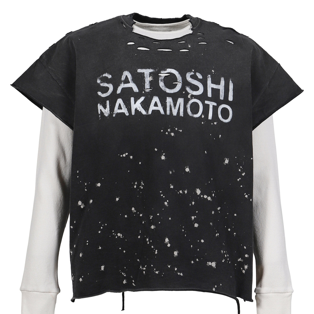 SATOSHI NAKAMOTO サトシナカモト FW25 LUKE TEE THERMAL / VTG BLK