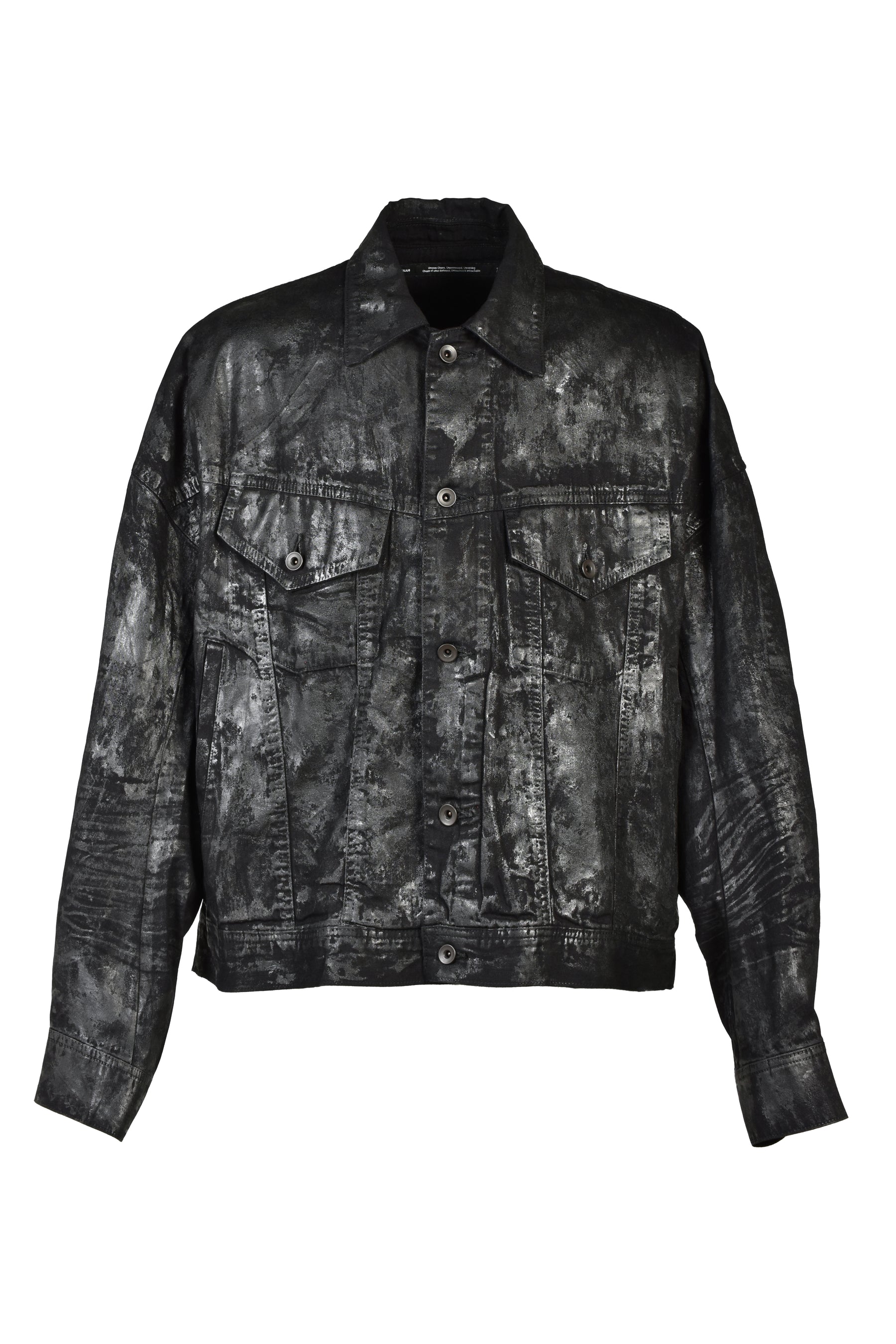 DENIM COATING BLOUSON / BLK