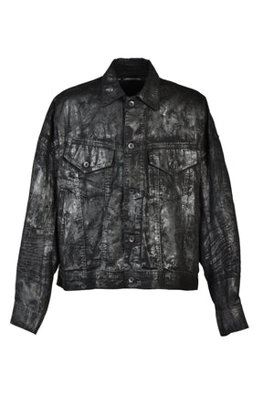 DENIM COATING BLOUSON / BLK