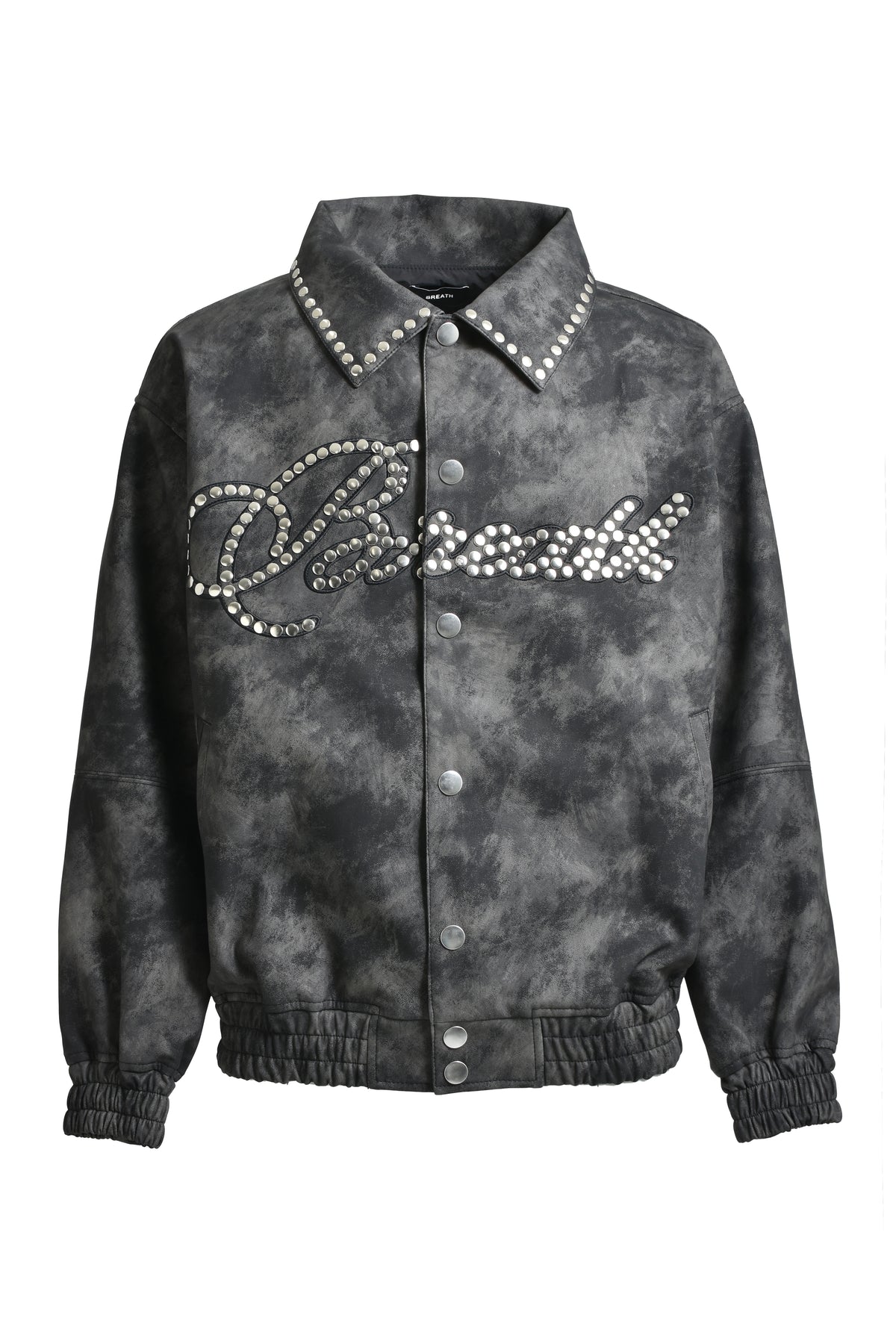 SHINE STUDS VARSITY JACKET / BLK