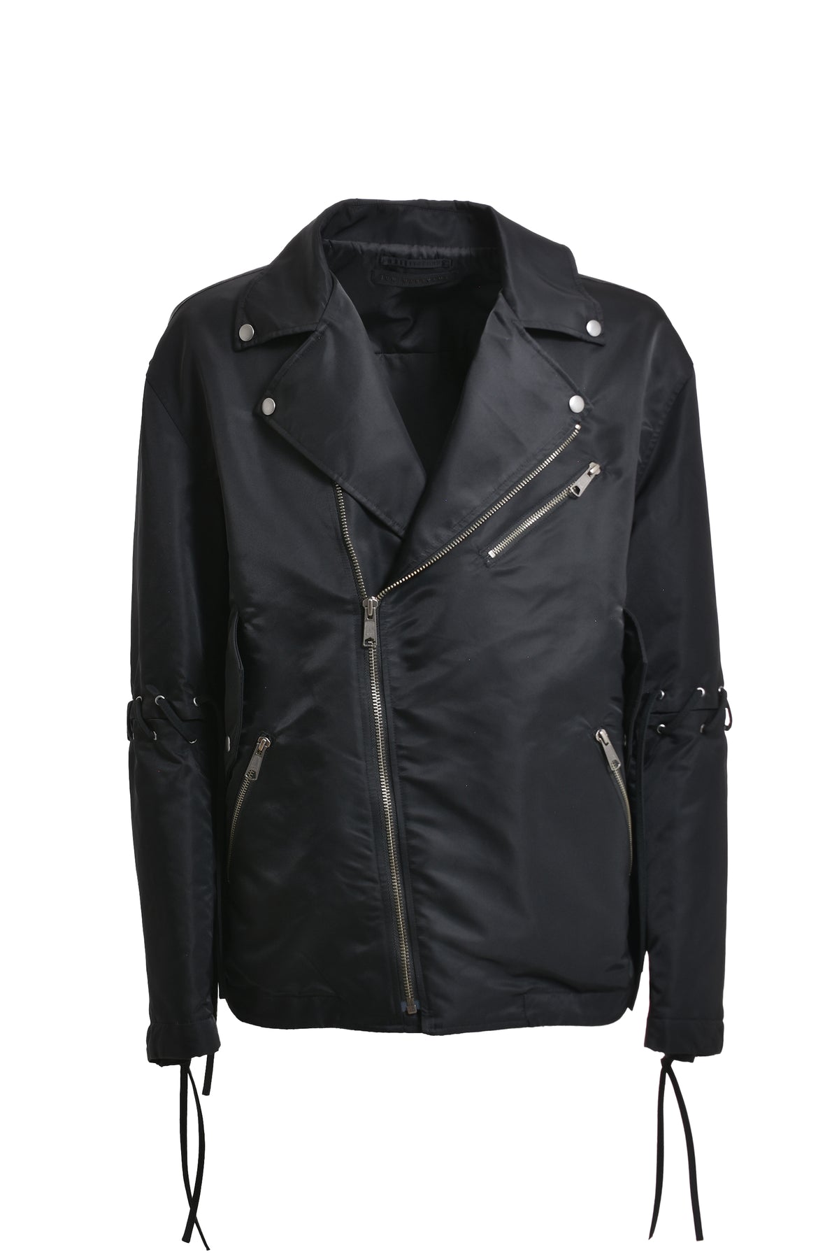 JACKET WITH LACES / BLK