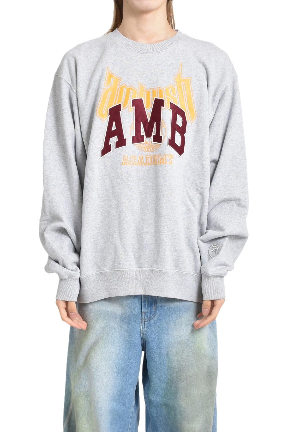 GRAPHIC SWEATSHIRT GREY MELANGE TAP SHOE / GRY