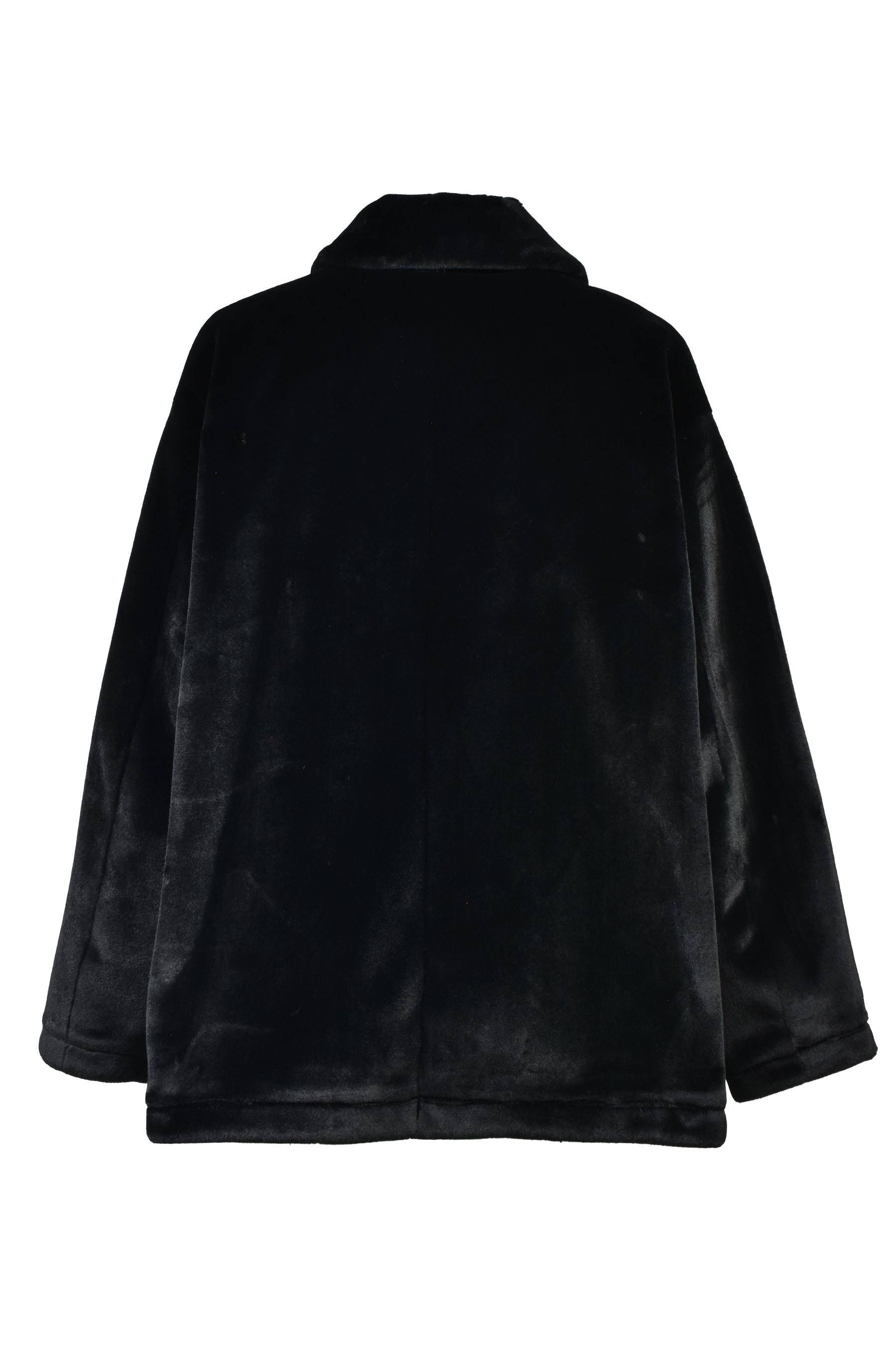 FAUX FUR SACK JACKET / BLK