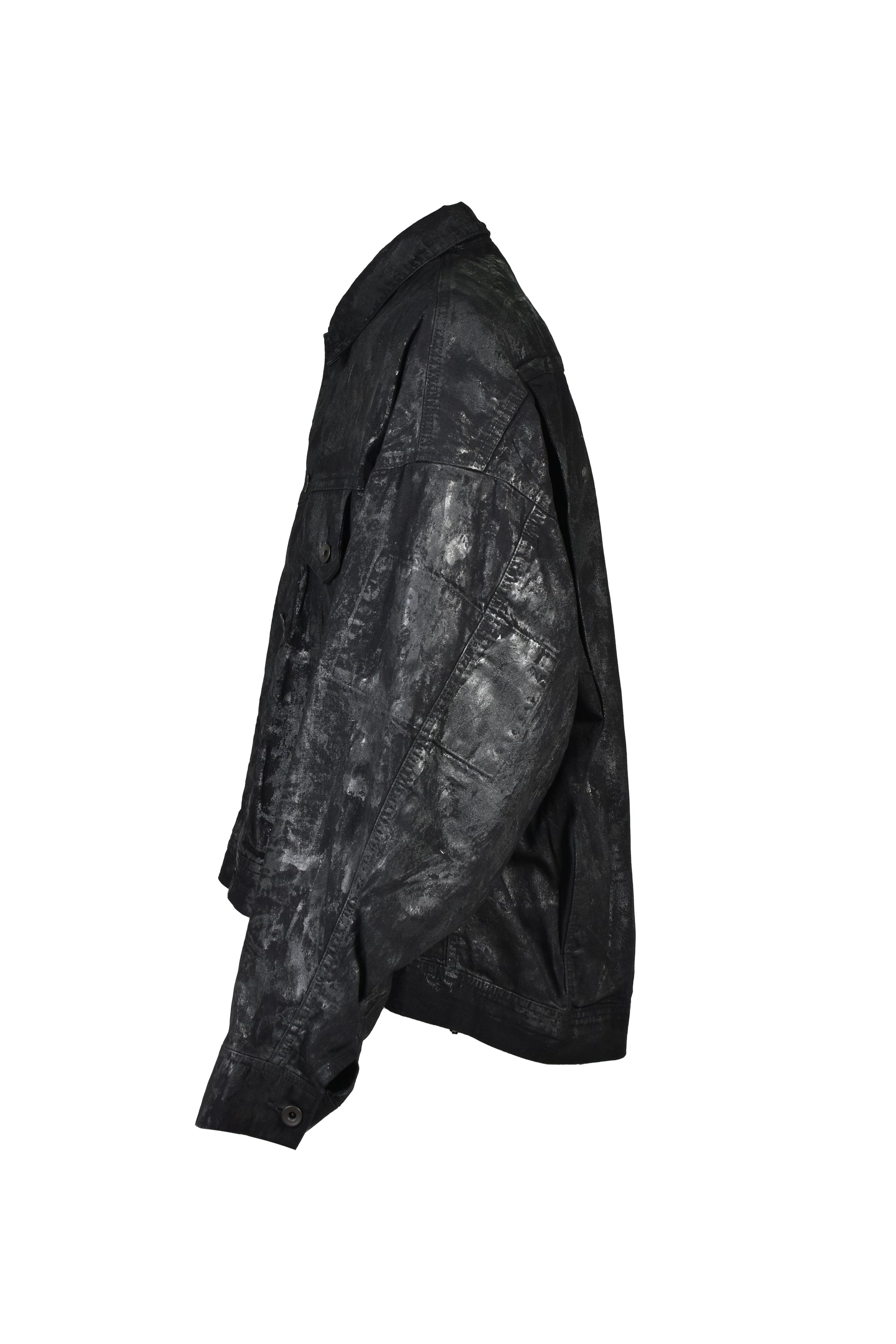 DENIM COATING BLOUSON / BLK