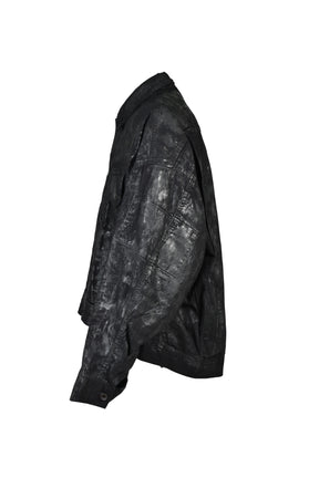 DENIM COATING BLOUSON / BLK