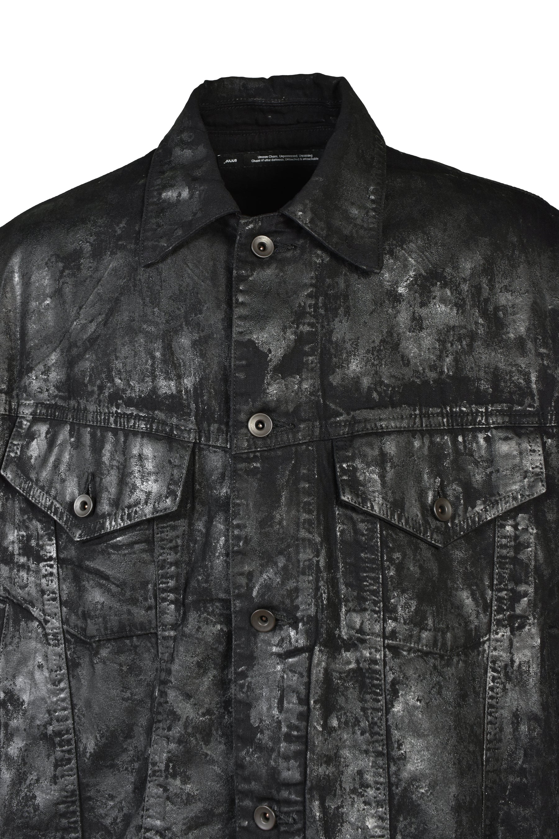 DENIM COATING BLOUSON / BLK
