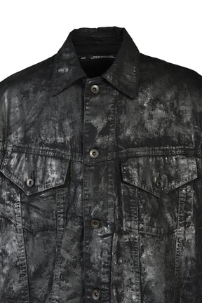 DENIM COATING BLOUSON / BLK