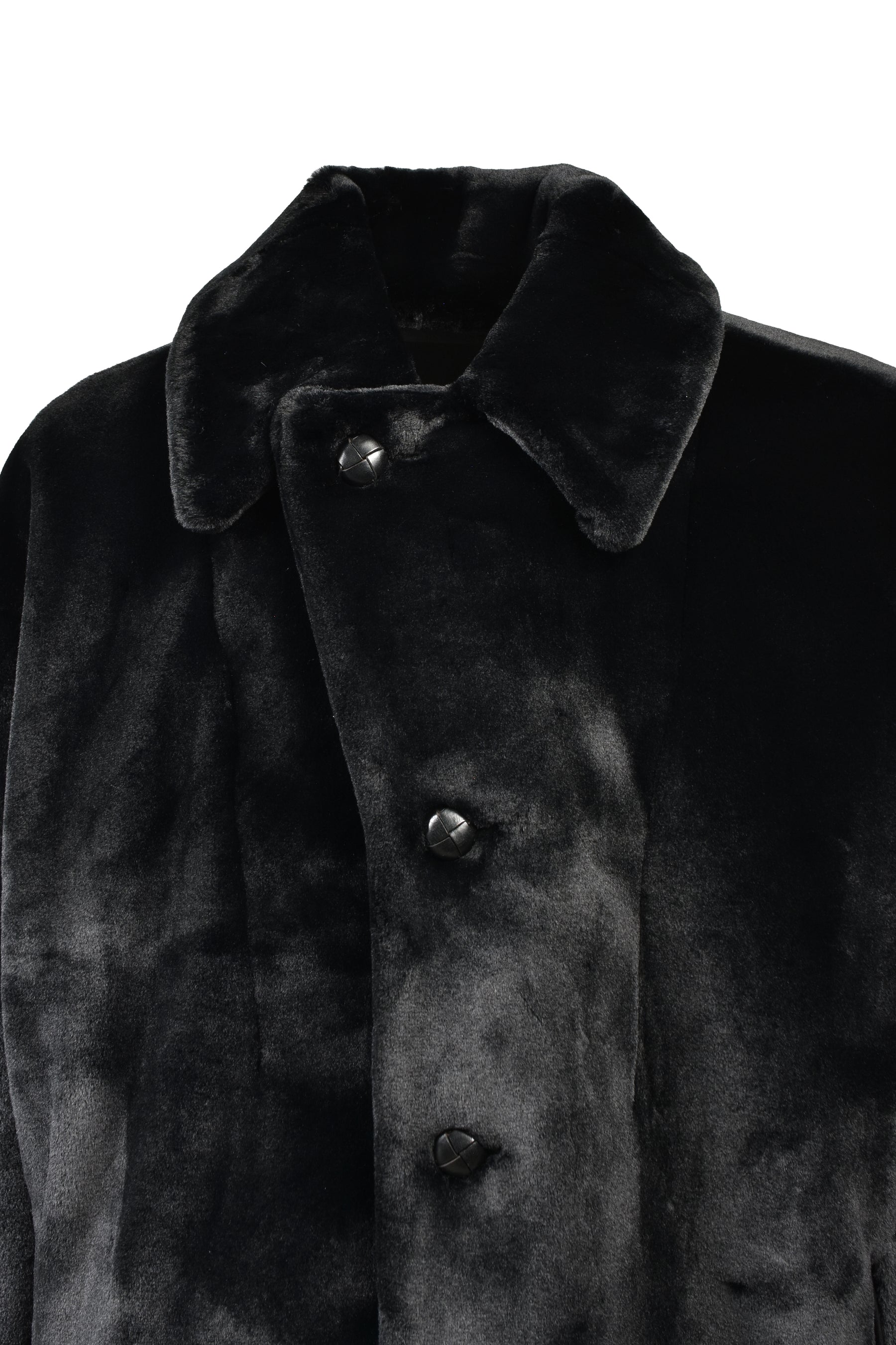 FAUX FUR SACK JACKET / BLK