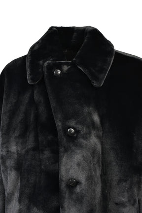 FAUX FUR SACK JACKET / BLK