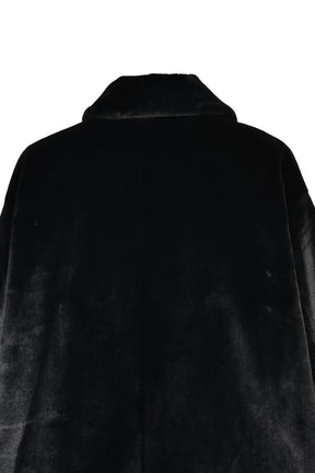 FAUX FUR SACK JACKET / BLK
