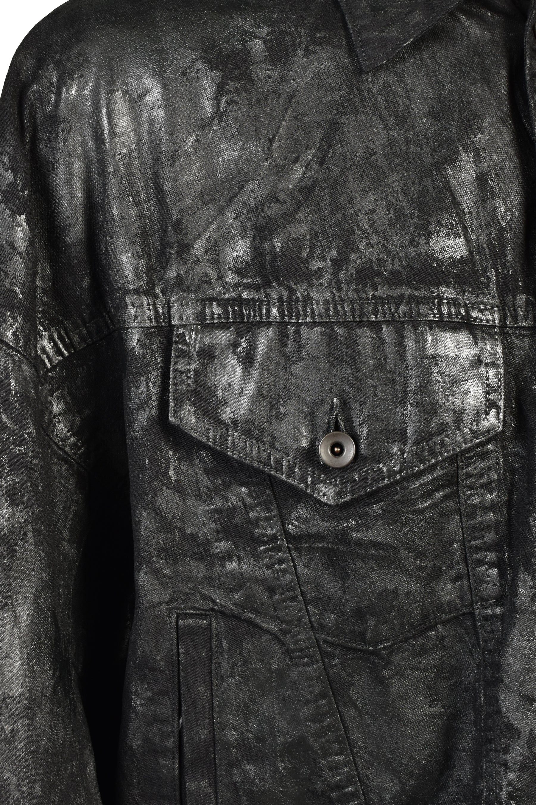 DENIM COATING BLOUSON / BLK