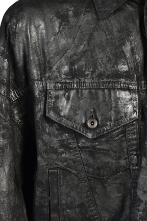 DENIM COATING BLOUSON / BLK