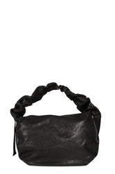 LEATHER WAVE BAG / BLK