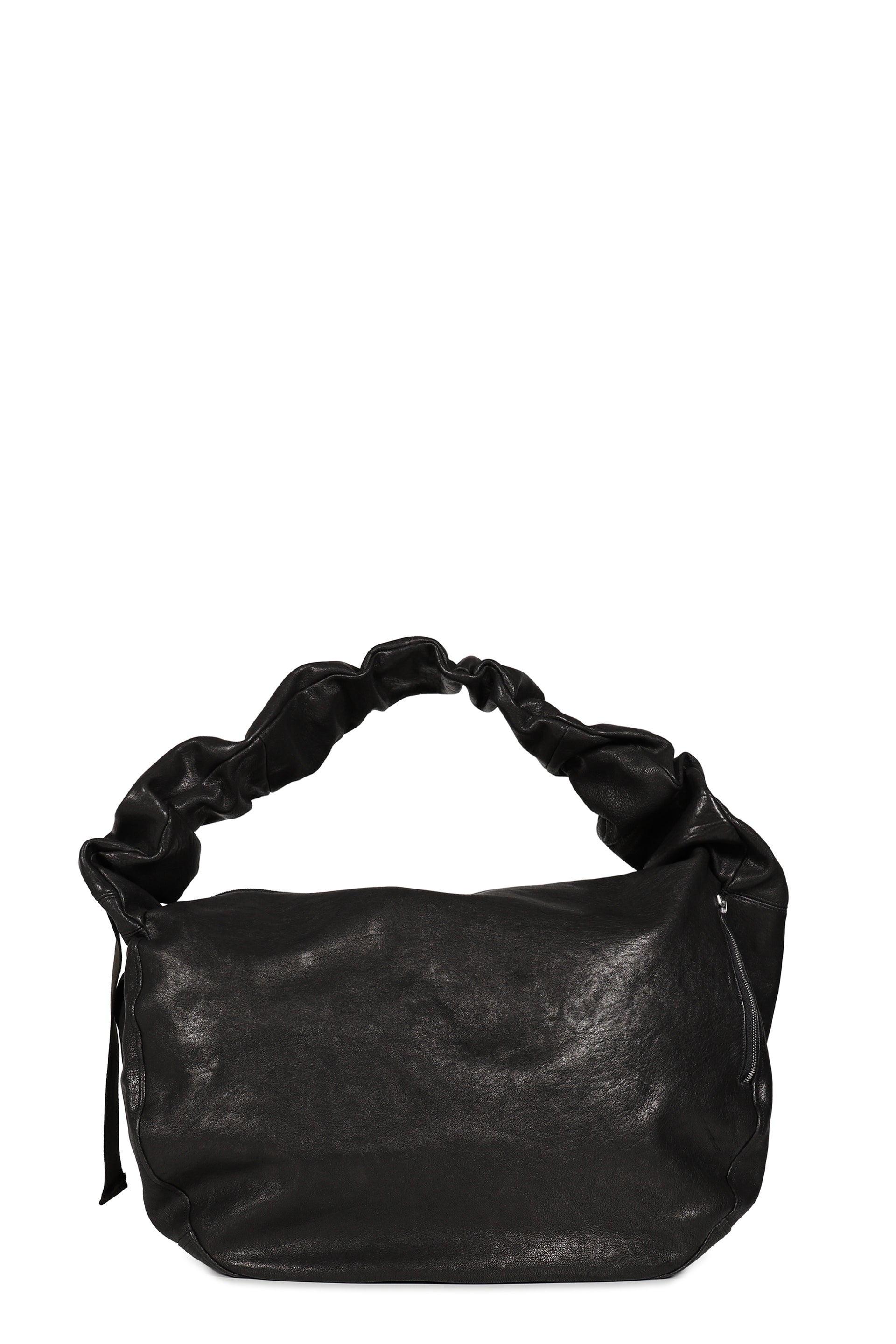 LEATHER WAVE BAG / BLK