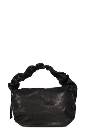 LEATHER WAVE BAG / BLK