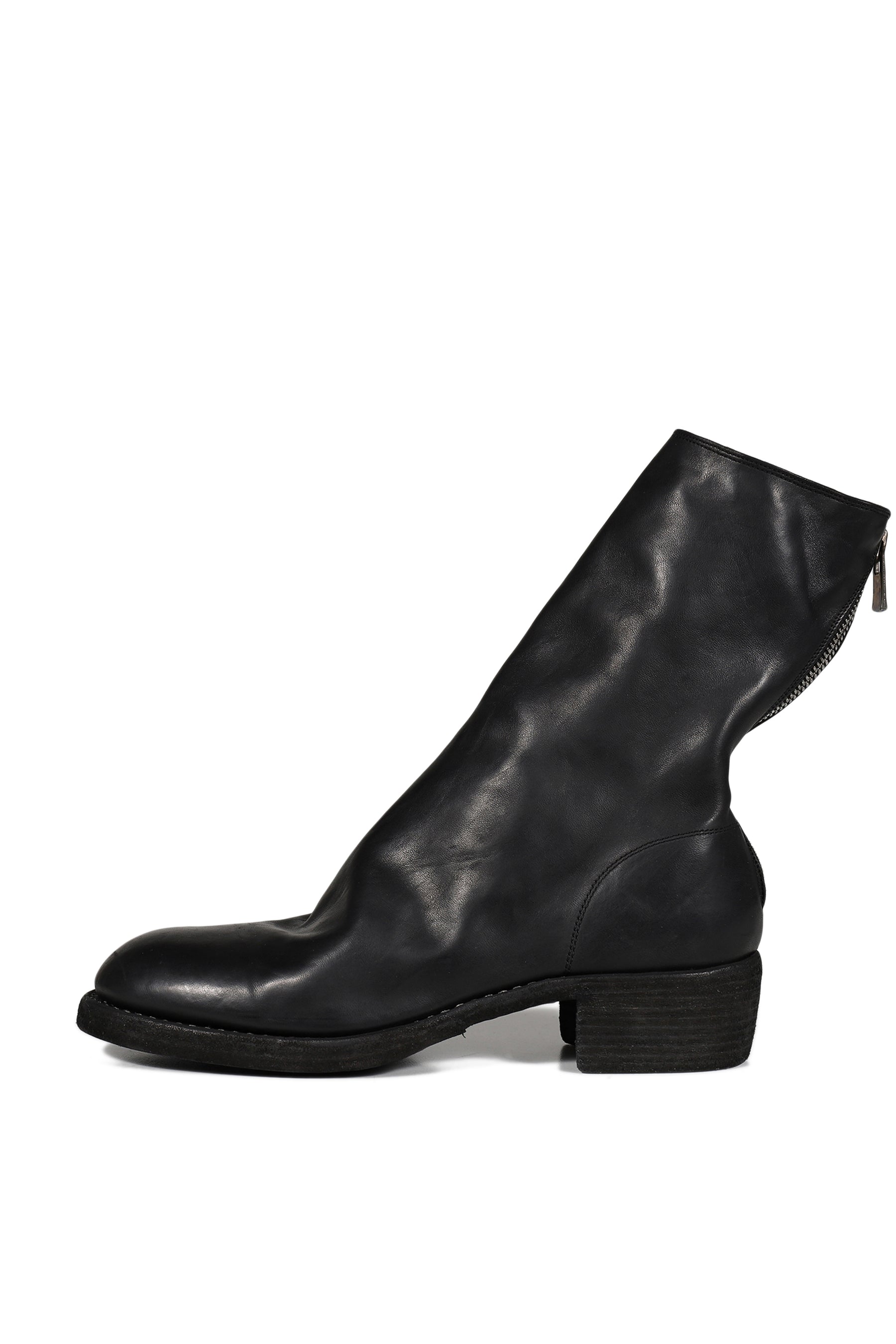 GUIDI グイディ SS26 788Z DOUBLE SOLE HORSE FULLGRAIN / BLK