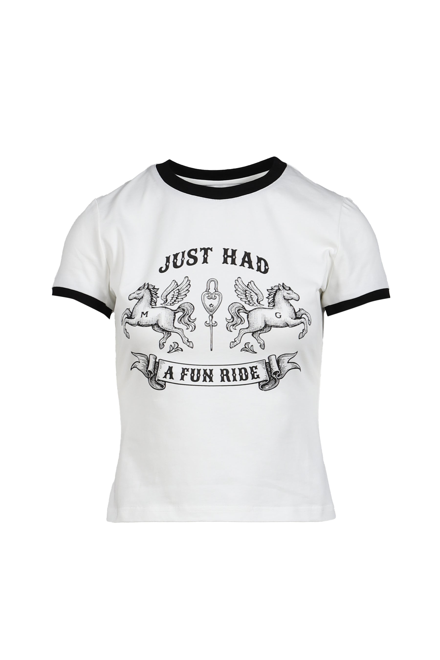 FUN RIDE PRINTED T-SHIRT / WHT