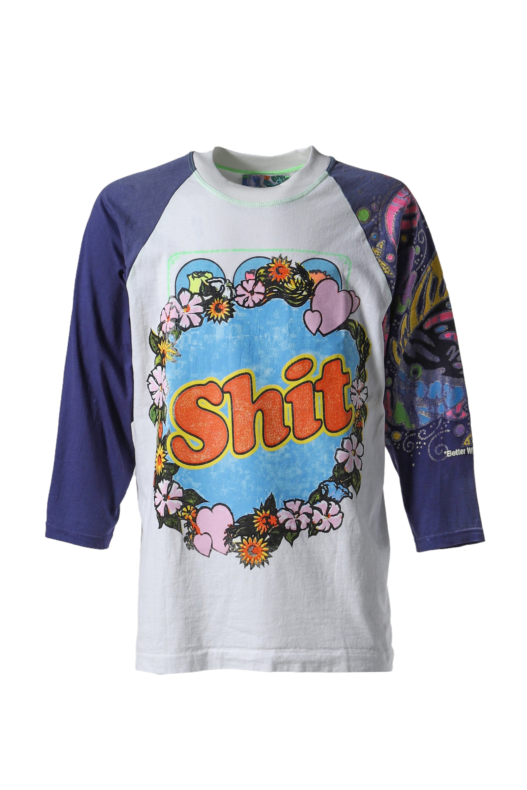 SHIT FUCK RAGLAN TEE-2 / ASSORT