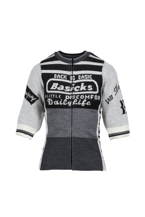 CYCLING HALF SLEEVE KNIT / BLK