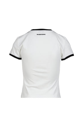 FUN RIDE PRINTED T-SHIRT / WHT