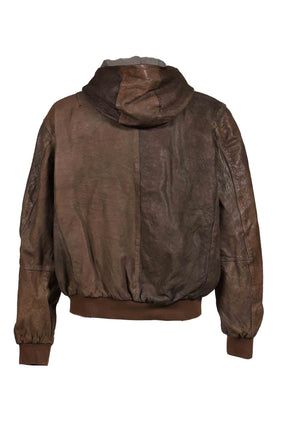 LEATHER BOMBER JACKET / BRW