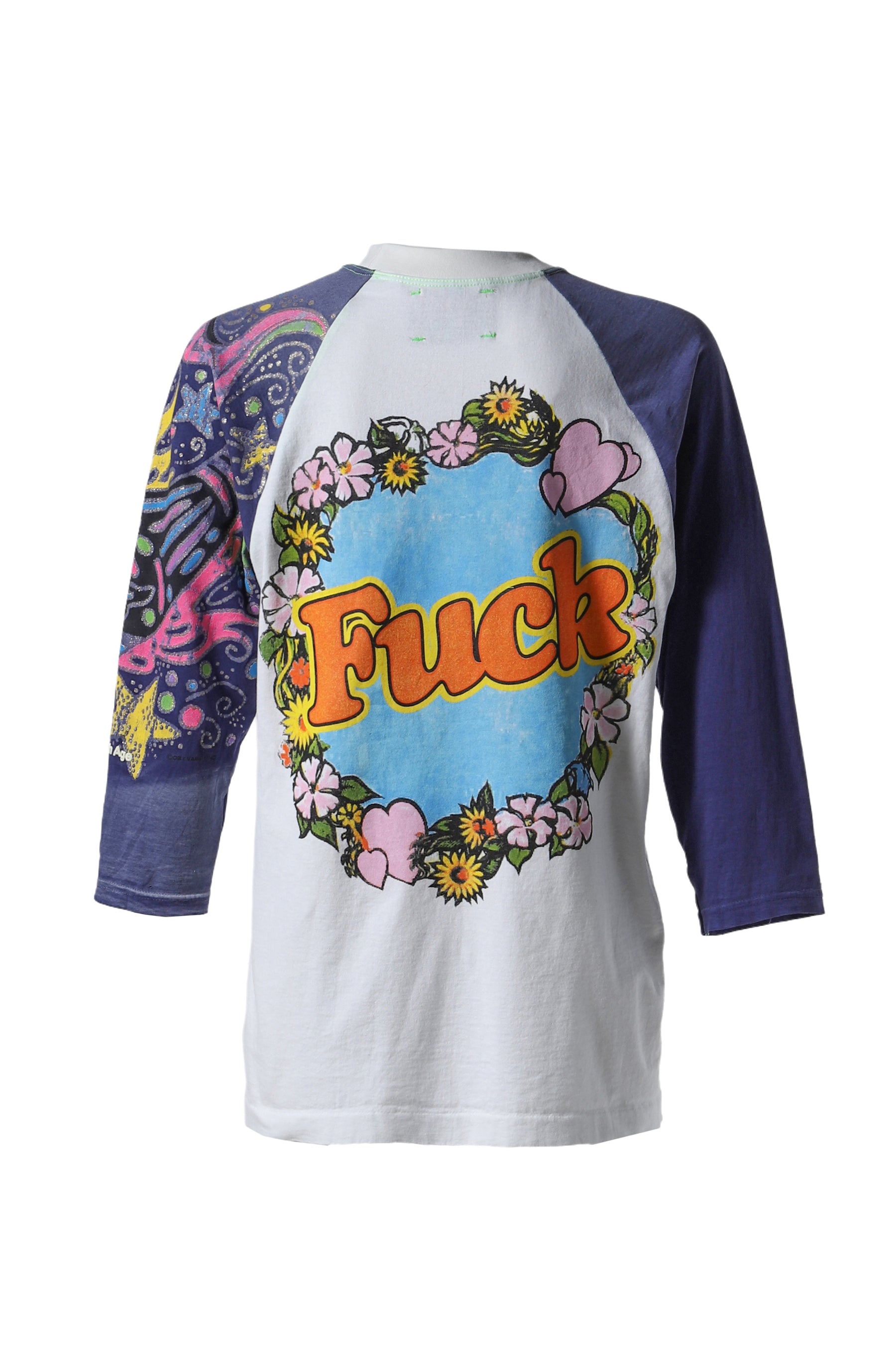 SHIT FUCK RAGLAN TEE-2 / ASSORT