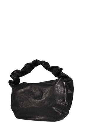 LEATHER WAVE BAG / BLK