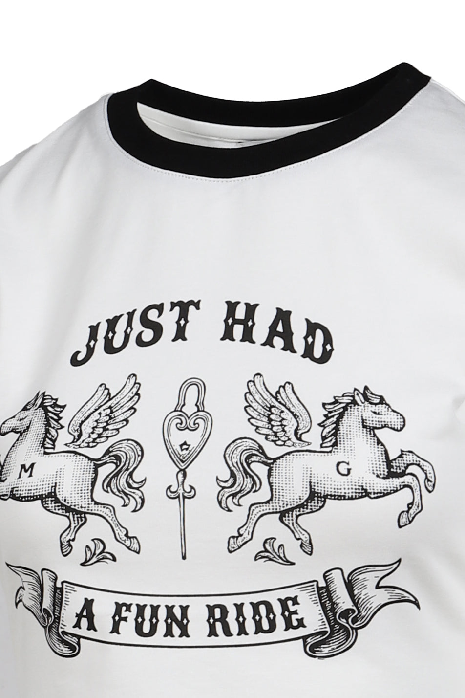 FUN RIDE PRINTED T-SHIRT / WHT