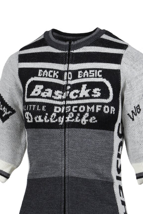 CYCLING HALF SLEEVE KNIT / BLK