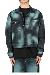 KENZO BOKE HEART OVERSIZE TRUCKER JACKET / GLACIER