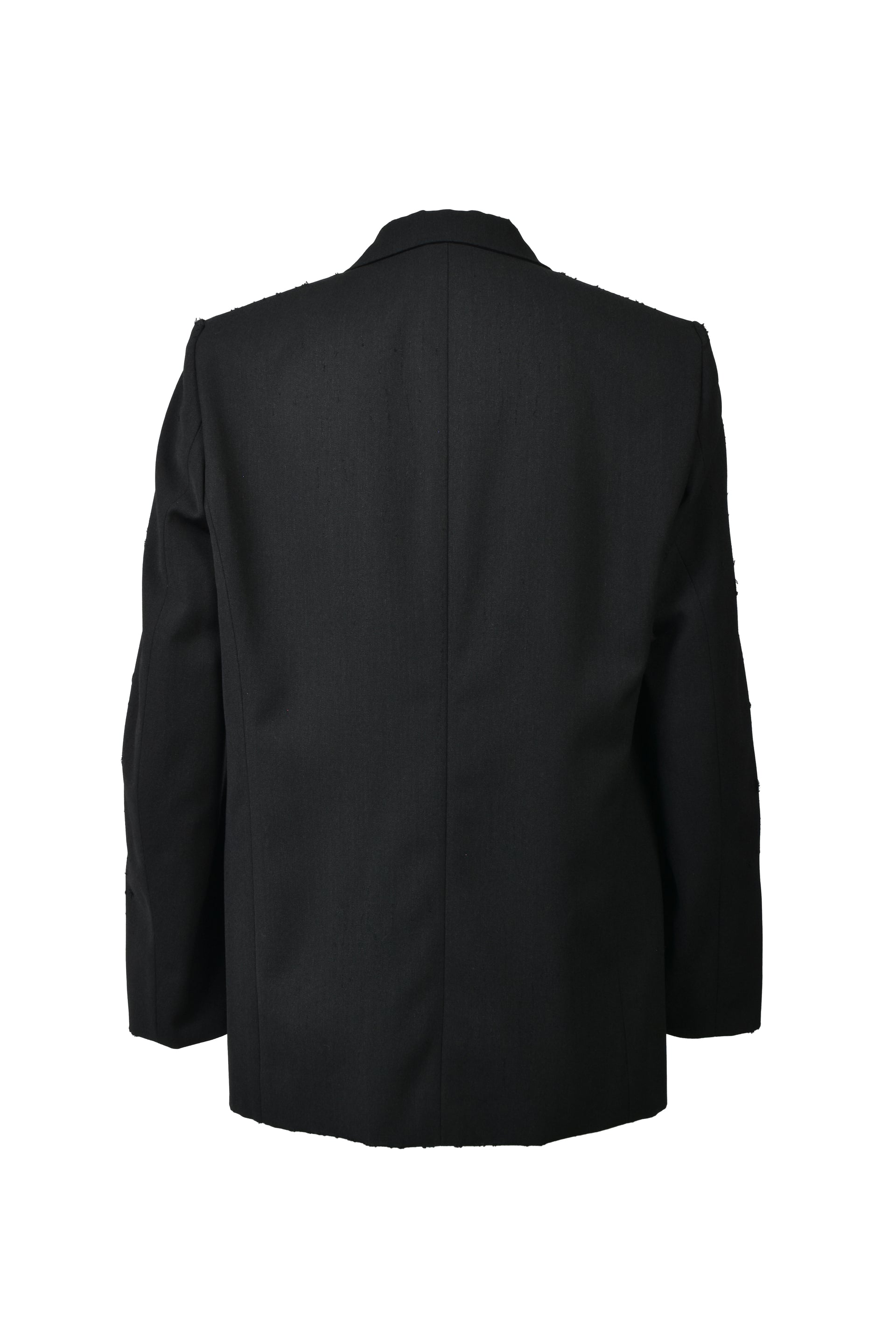 MASU AGED CANVAS TAILORED JACKET / BLK EBONY