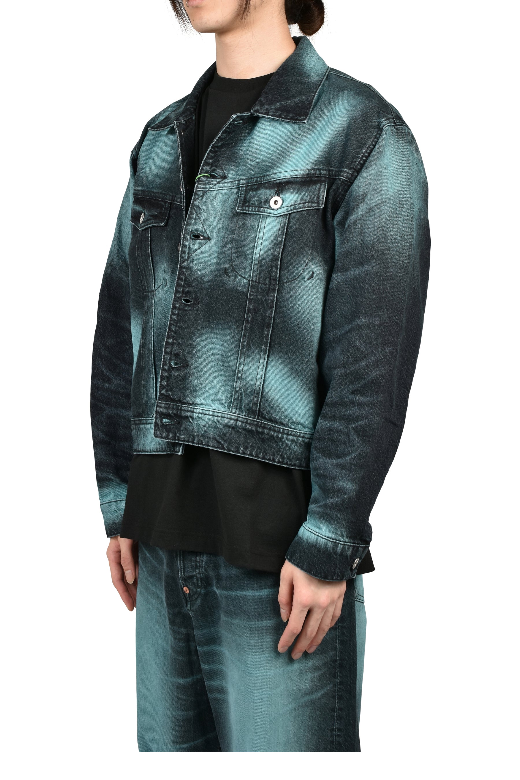 KENZO ケンゾー SS26 KENZO BOKE HEART OVERSIZE TRUCKER JACKET