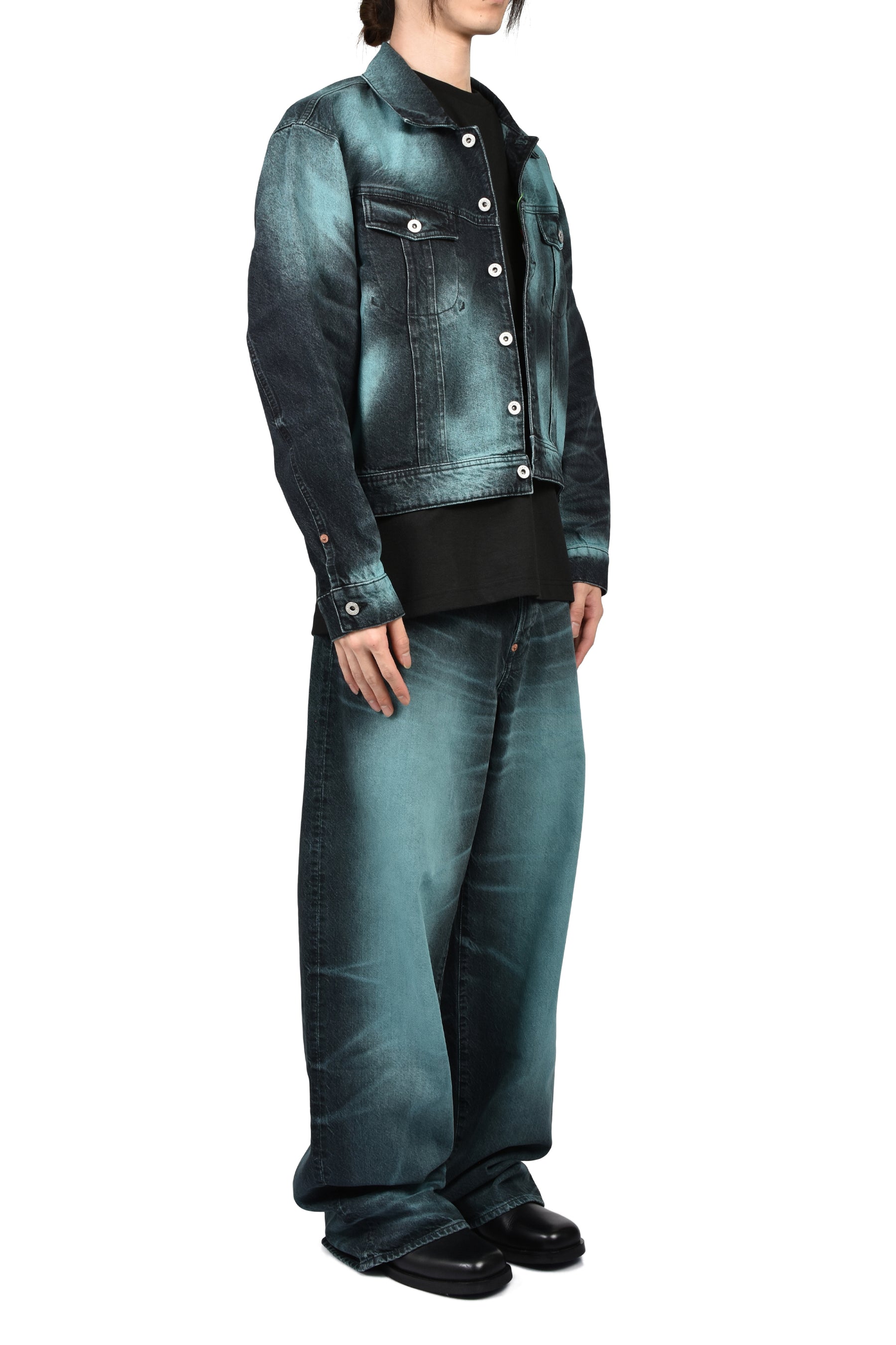 KENZO ケンゾー SS26 KENZO BOKE HEART OVERSIZE TRUCKER JACKET