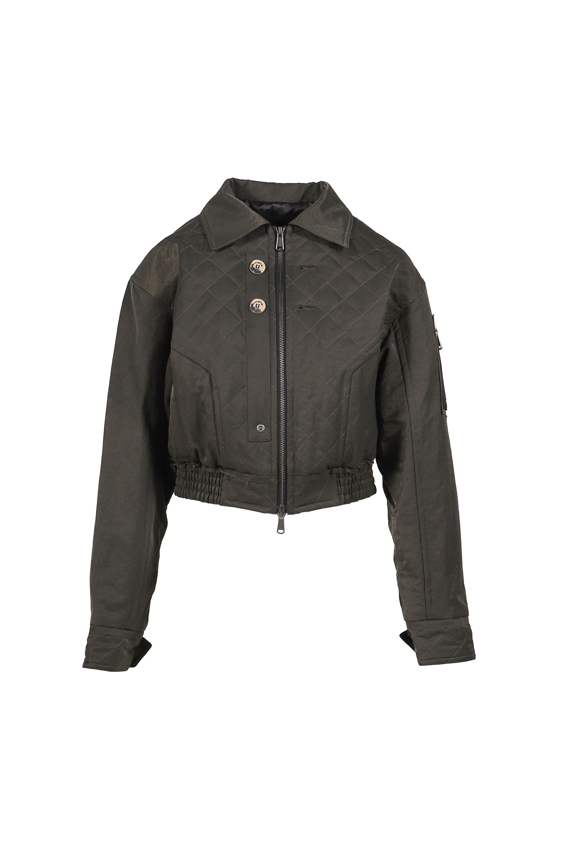 MATTY QUILTED BOMBER JACKET / KHA 