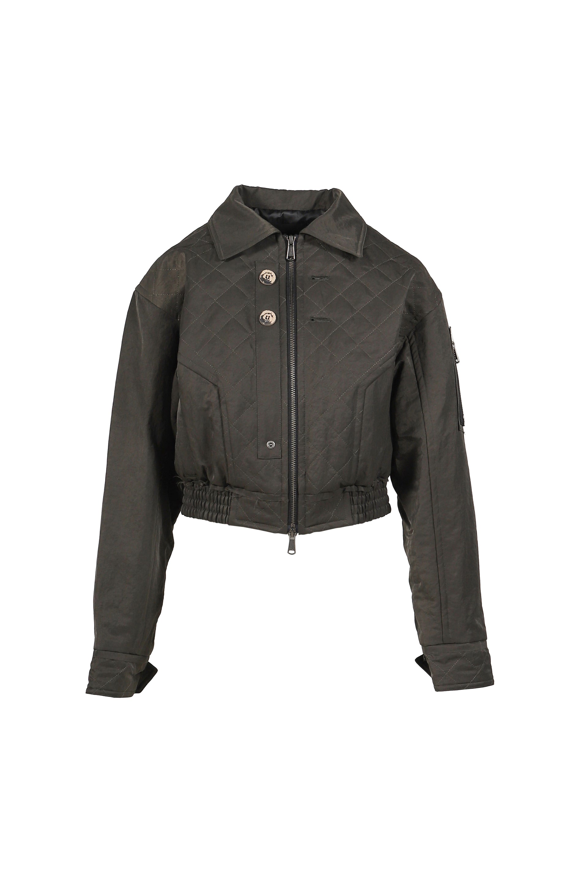 MATTY QUILTED BOMBER JACKET / KHA