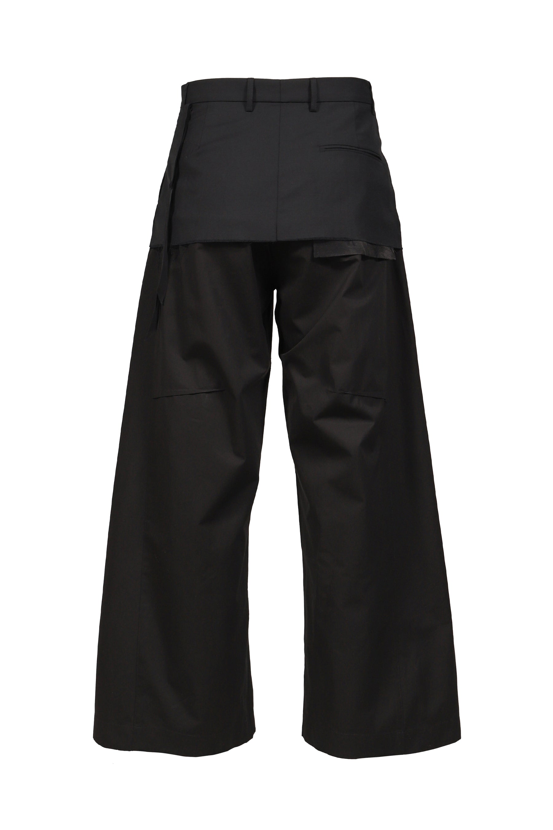 LAYERED TROUSERS / BLK/BLK