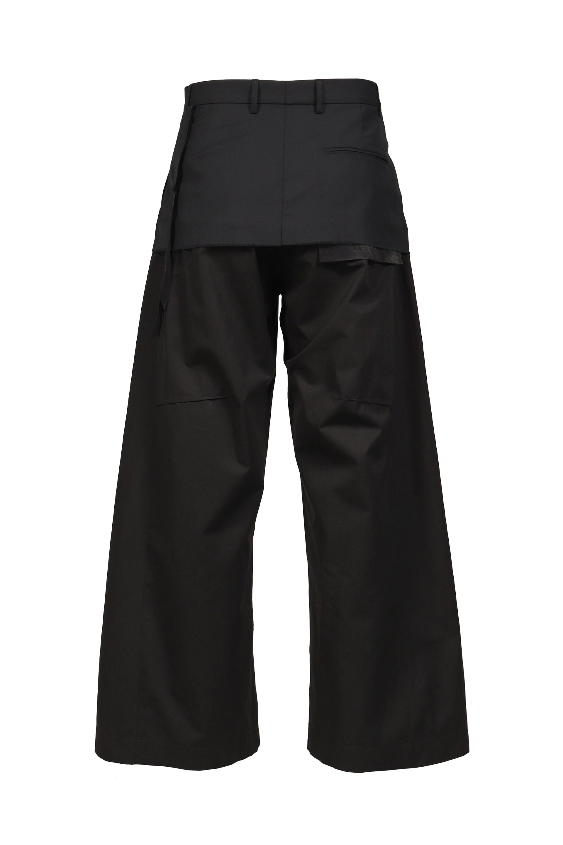 LAYERED TROUSERS / BLK/BLK
