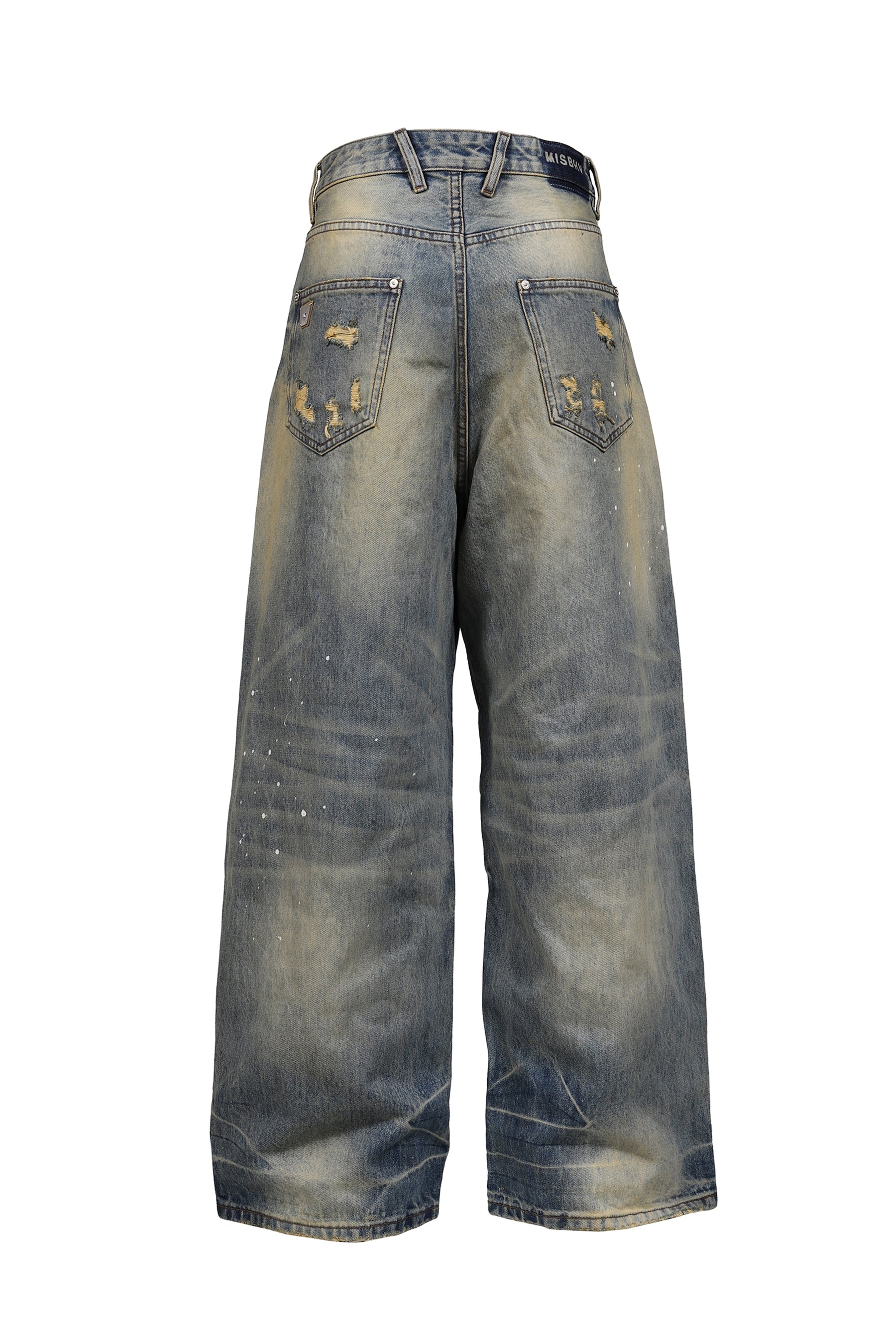 BAGGY DENIM TROUSERS / DIRT DENIM