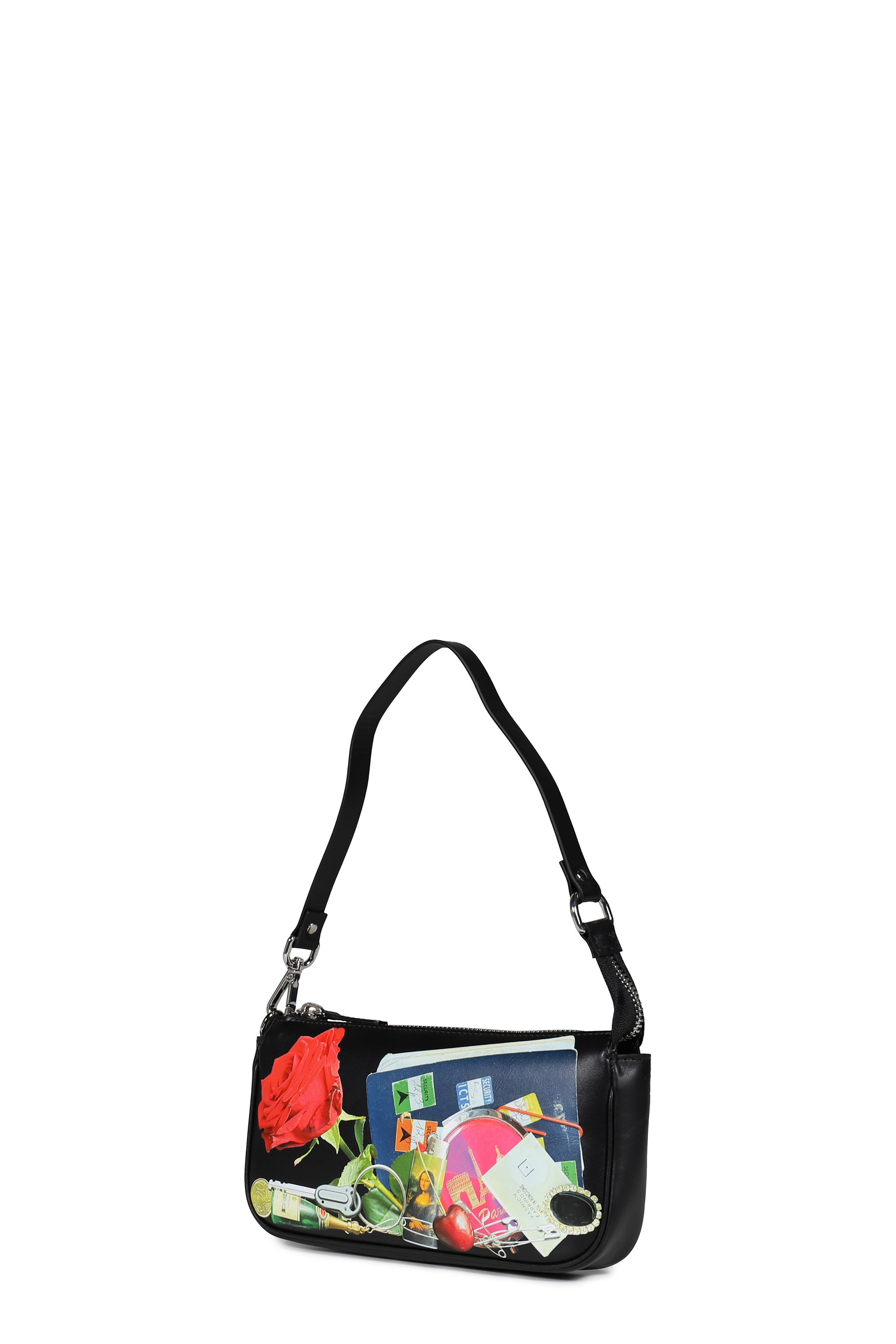 TROMPE L'OEIL POCHETTE BAG LEATHER / BLK